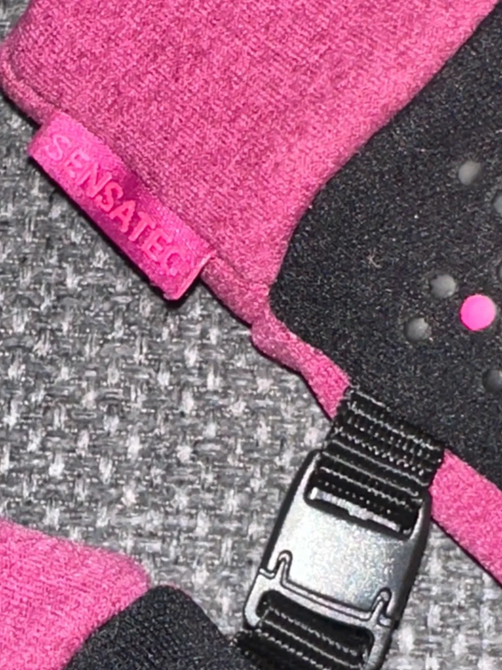 Black Pink Grip Athletic kids Gloves